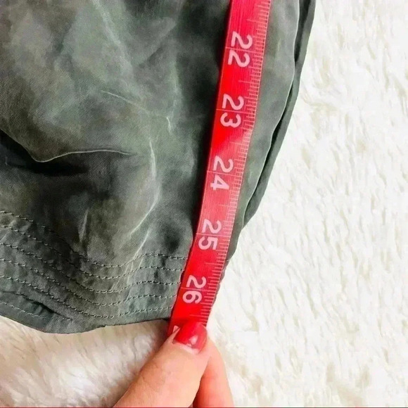 Buffalo David Bitton Green Silky Drawstring Flap Pocket Safari Jogger Pant XS - Picture 16 of 16